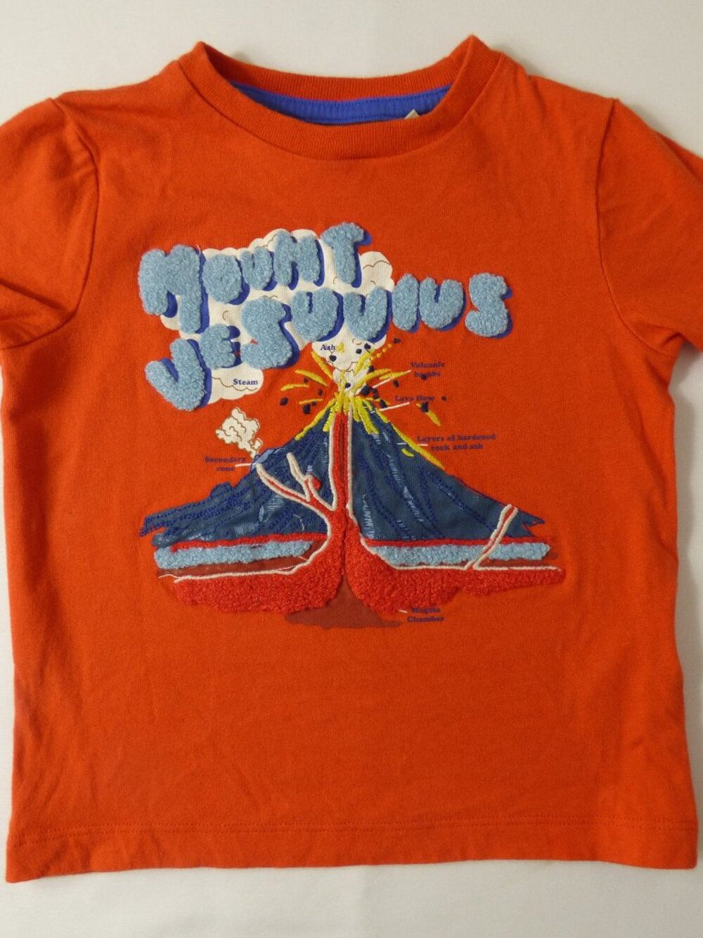 Mini Boden Mount Vesuvius Applique T-Shirt, Size 2-3 Years